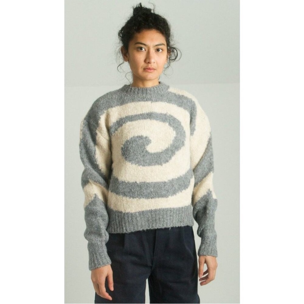Paloma - Wool Gray Twister Knit Sweater